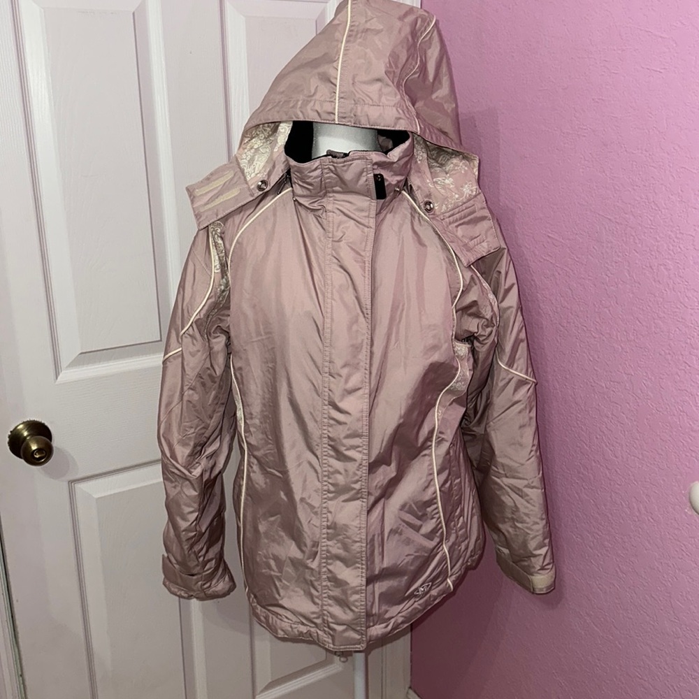 Pink snow ski jacket